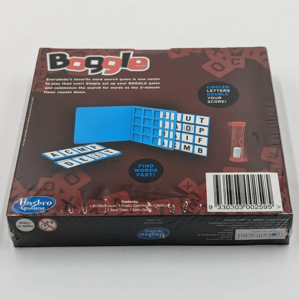 Boggle The 2 Minute Word Game Mini Version Hasbro Brand New And Sealed  - Image 4 of 4