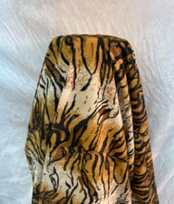 Velboa Faux Fake Fur Short Pile Siberian Tiger Fabric 60" Wide Sold by the Yard