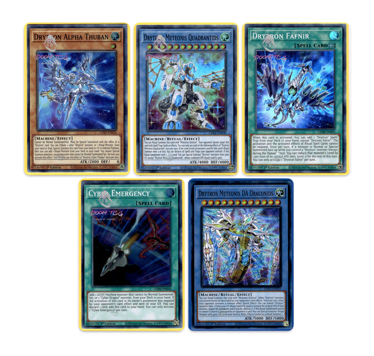 Yugioh! "Drytron Deck Support" GEIM-EN, INFO-EN (SR) 1st Ed Yugioh! "Drytron Deck Support" GEIM-EN, INFO-EN (SR) 1st Ed