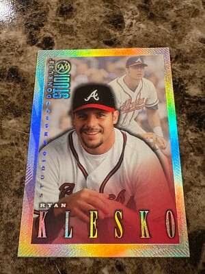 RYAN KLESKO 1998 Donruss Studio Silver Press Proof #158 Braves