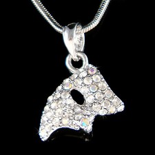 Phantom Di Il Opera Maschera IN Swarovski Cristallo Mascherata Collana Ciondolo