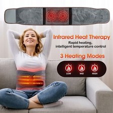 Infrared Heating Waist Massager Electric Belt Vibration USB Charge Back Support