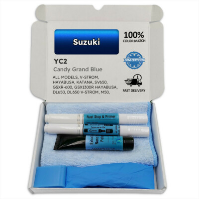 Lackstift für Suzuki Blau CANDY GRAND BLUE YC2 V STROM HAYABUSA KATANA SV650