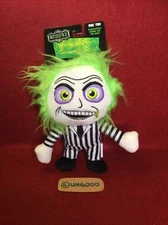 9” Halloween BEETLEJUICE Horror Spooky Squeaker Dog Toys Fetch For Pets Plush