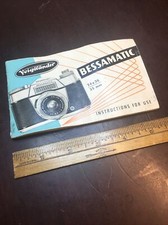 Voigtlander Bessamatic Instruction Manual 24x36mm Camera Circa Late 1950  s