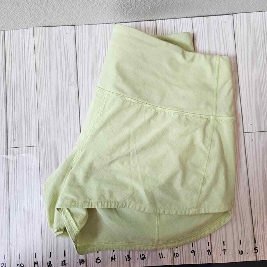 Lululemon Size 6 highlighter yellow high rise speed u… Gem