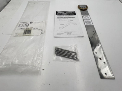 (QTY 3) Werner OEM A220300 Roof Anchor Permanent Double D - Ring Stainless Steel