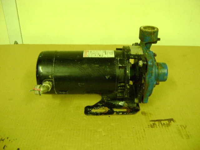 PEERLESS Centrifugal Pump PE100C-1 WITH 1 HP LELAND FARADAY  M-544 3450 RPM USED