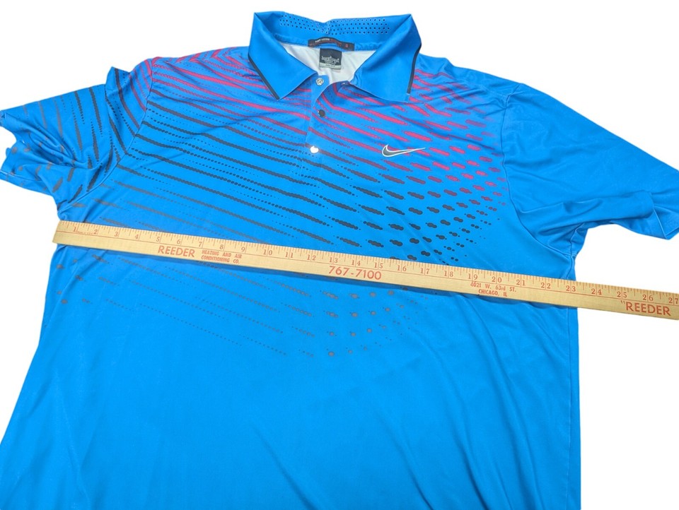 Nike Tiger Woods Collection Men's Large Polo Performance Stretch Golf