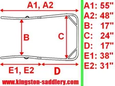 New Easy Entry Heavy Duty 7 Piece Straight Shafts 48”/ 55”Unit-NIB