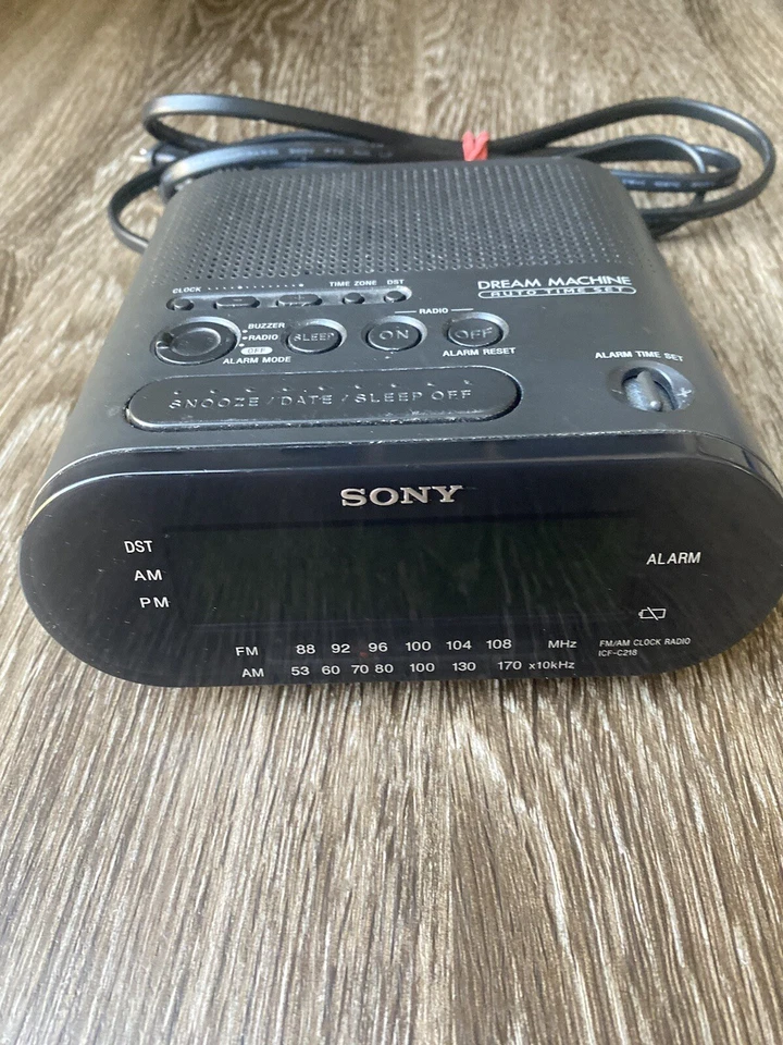 Sony ICF-C218 Dream Machine AM/FM Alarm Clock Radio Green Digital Display - Image 3 of 4