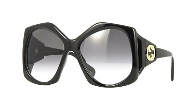 Gucci GG0875S Black/Grey Shaded (001) Sunglasses 