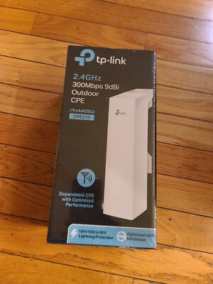 TP-Link CPE210 - 2.4GHz N300 Long Range Outdoor CPE for PtP and PtMP Transmissio