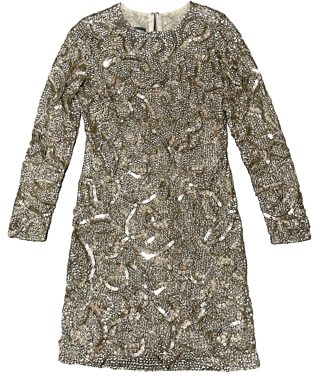 New NWT $4,000 Monique Lhuillier Rose Gold Bead Embroidered Cocktail Dress US 6 | eBay New NWT $4,000 Monique Lhuillier Rose Gold Bead Embroidered Cocktail Dress US 6 | eBay