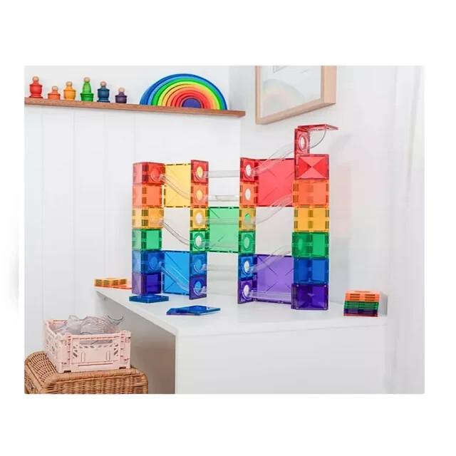 Connetix TIles Rainbow Super Ball Run Pack 134 Pieces for sale  