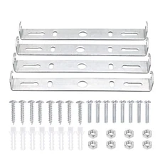 4 Packs Universal Light Fixture Mounting Bracket Square Kit5.9 inch Ceiling L...