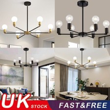 Vintage LED CeilingLight Bedroom Kitchen Pendant Lamp Sputnik Chandelier Fixture