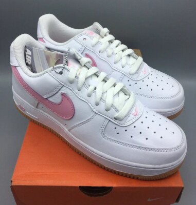 Nike Air Force 1 Low Retro Premium White Pink Gum EU 40 US 7 Weiß Rosa Neu OVP