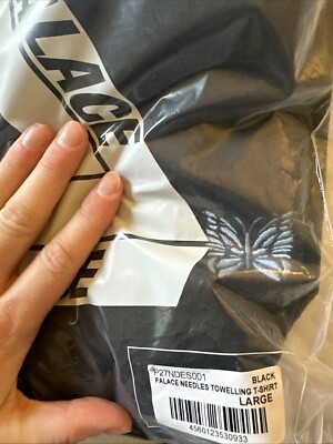 Palace x Needles T-shirt Black Large | eBay UK