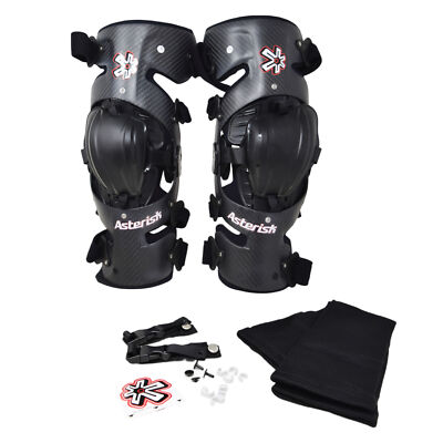 Asterisk Carbon Cell Pro Knee Braces (Pair) for Outdoor Extreme Sports-XL
