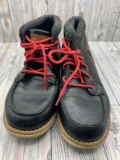 Max Jake Braydon Lace Up Black and Brown Faux Leather Two Tone Boots Boys 2M