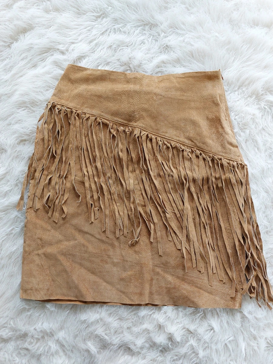 Tan tassel skirt outlet