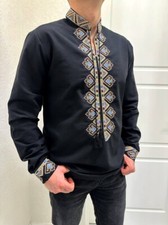 Ukrainian Vyshyvanka Embroidered men long sleeve shirt Ukraine embroidery Gift