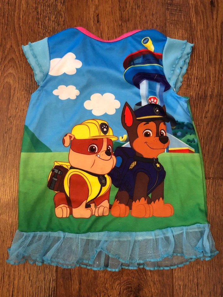 PAW PATROL PYJAMA SET 2-3 YEARS GIRLS SUMMER BEACH XMAS SCHOOL SLEEP NIGHT ELSA - Image 4 of 4