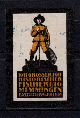 421003/ Reklamemarke - Grosser Historischer Fischertag - Memmingen 1911