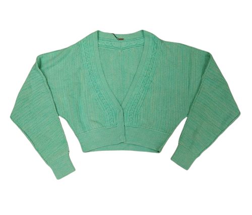 Free People Womens Cardigan Mint Green 
