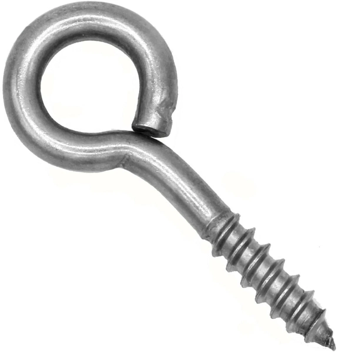 Stainless Steel Eye Bolt 50x Eye Hook Heavy Duty Screw Eye Lag Thread Eye