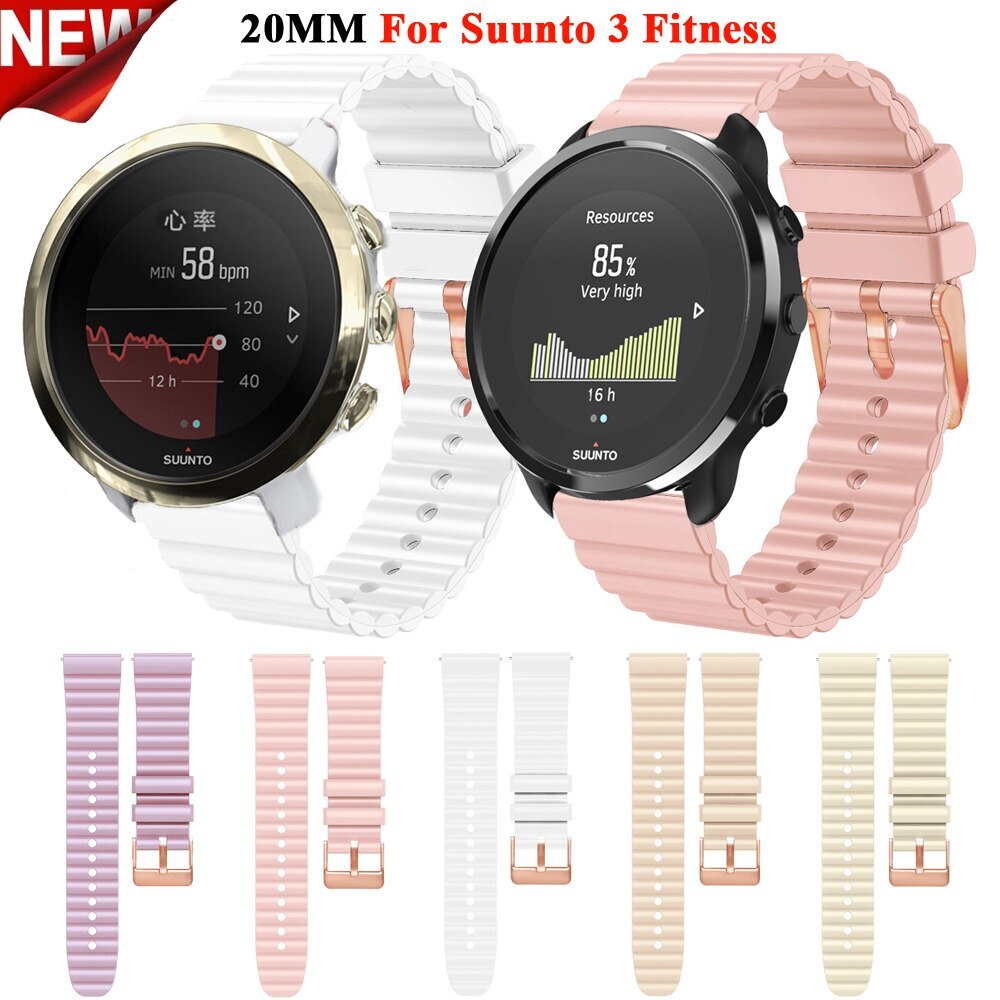 20mm Women Silicone Strap For Suunto Fitness Polar Ignite/2/3/Unite Watch  Band