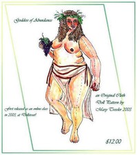 Cloth Art Doll Pattern "Goddess of Abundance" by Mary Tressler