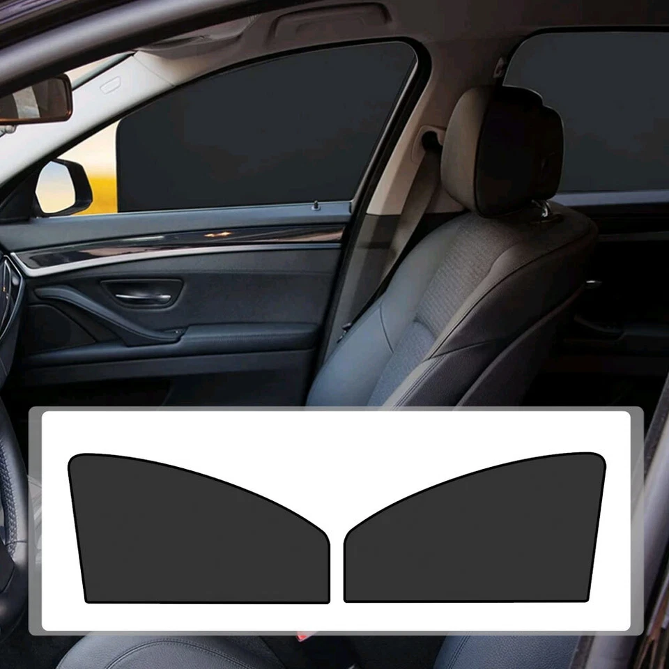 1x Magnetic Car Side Window Sun Shade Curtain UV Protection Cover Accessories — 第 4/4 张图片