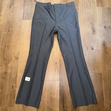 Vtg 70s Suit Pants Mens Disco Pin Striped Flare Leg Deadstock 40 Unhemmed NOS