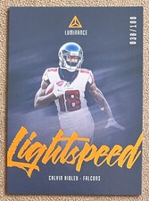 Calvin Ridley 2019 Panini Luminance Lightspeed Orange #6 /100 Falcons Numbered