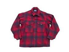 Pendleton Vintage 70s Buffalo Plaid Wool Jacket Mackinaw USA Made Medium