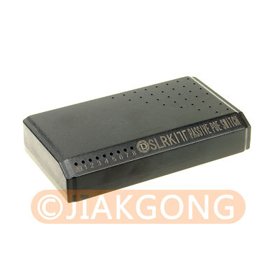 DSLRKIT 8 Ports 6 PoE Switch Injector Power Over Ethernet without Power Adapter