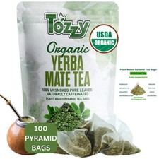 Yerba Mate Tea Bags Pure All-Natural Unsmoked Hi Caf  Detox Tea Herbal 100 Bags