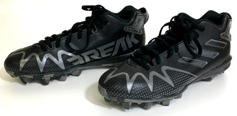 Adidas Freak Spark Cleats Football Soccer Black & Silver Men's Size 6