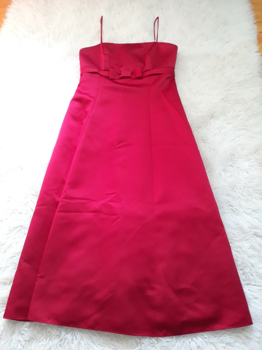 David's Bridal Red Dress Sz 6 Wedding Prom Dress 48 Inches Length Formal  Wear | eBay