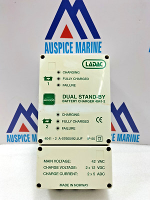 Ladac Dual Standby 4041-2 Battery Charger | Marine & Industrial | Tested OK