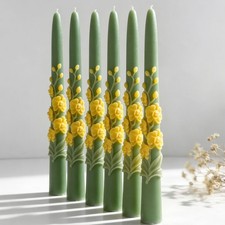 3D Moth Orchids Candle Mold DIY Pillar Flower Silicone Craft plaster Soap Mold