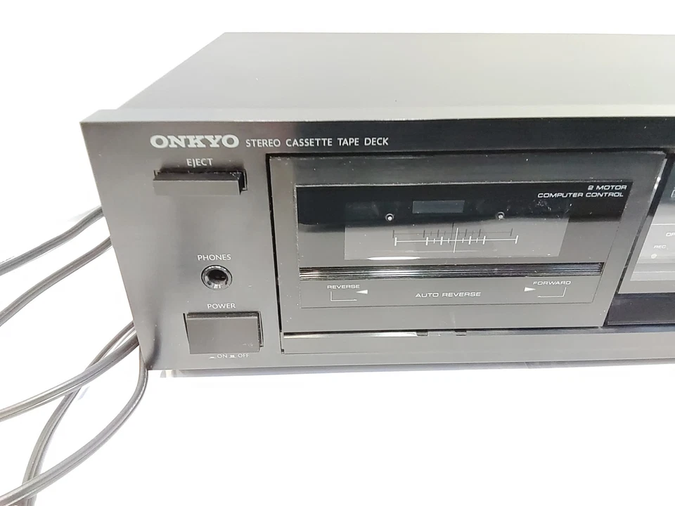 Cubierta de cinta de casete estéreo Onkyo TA-R240 de colección probada y funcionando Foto 2 de 4