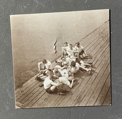 Altes FOTO Männer Sport Deutsche Olympiamannschaft 1927 Rudern CF Zustand