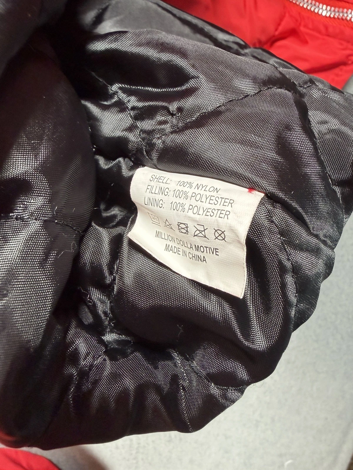 Million Dolla Motive MDM Trappers Bomber Jacket 5XL Red Streetwear Full Zip image 8
