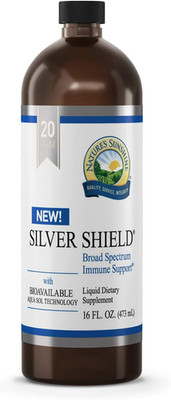 Nature's Sunshine Silver Shield Liquid 16oz, Immune Support Colloidal Silver
