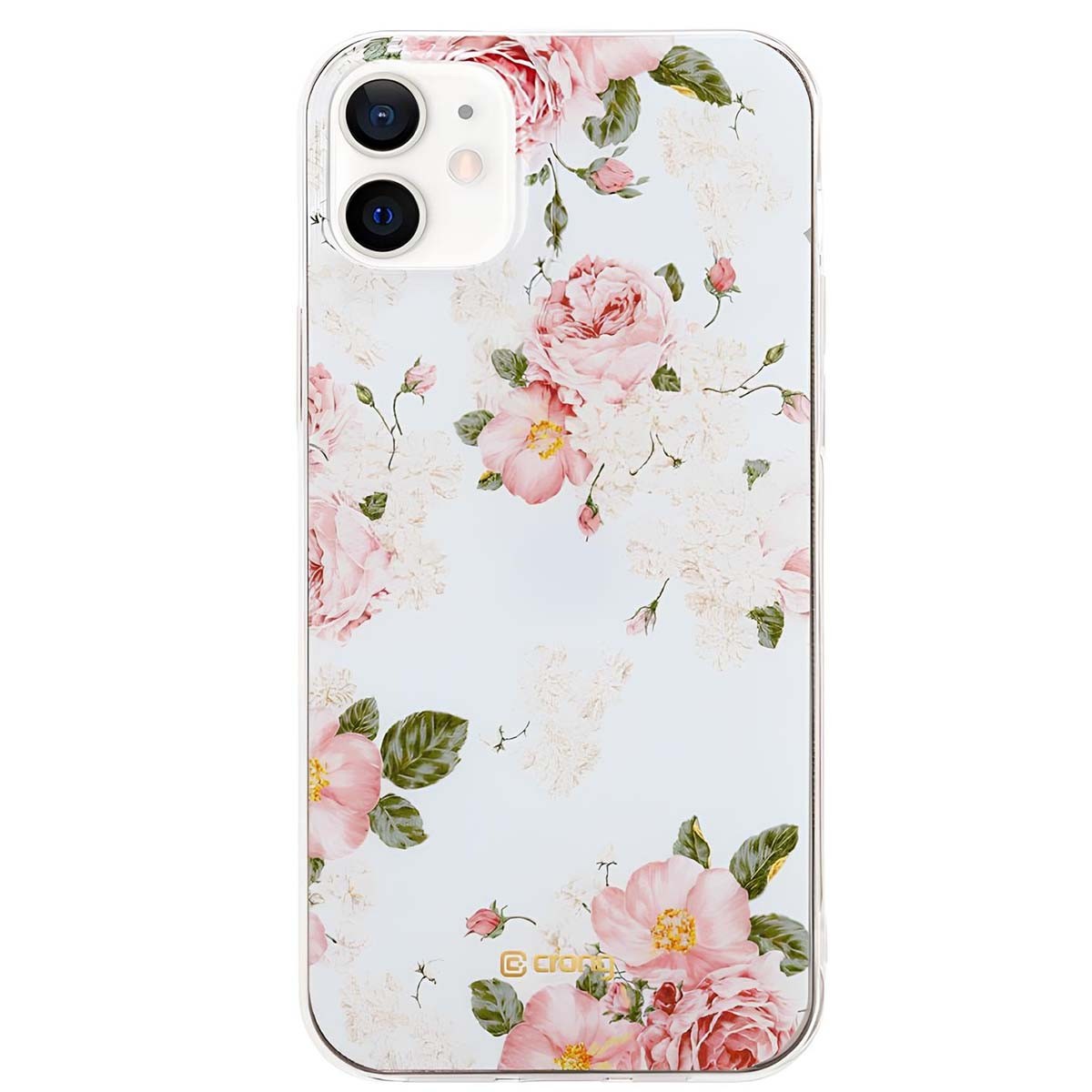Coque fleur rose iPhone 12 Mini Crong pour votre quotidien