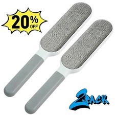 2PCS Reusable Double-Sided Lint Brush - Electrostatic Pet Hair Remover for Easy