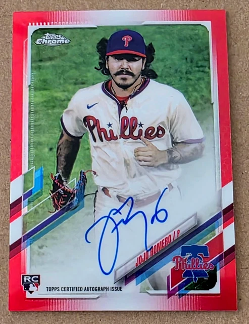 2021 Topps Chrome Jojo Romero Rookie Red Refractor Auto 5/5 Made Phillies